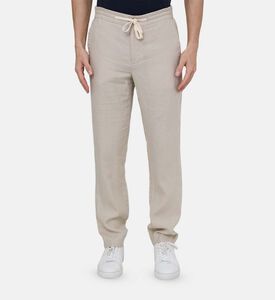 Vince Casual Drawstring Closure Pants, Grey, S, Model View