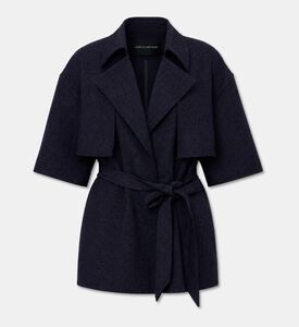 Camilla and Marc Belted Short-sleeve Coat, Packshot View