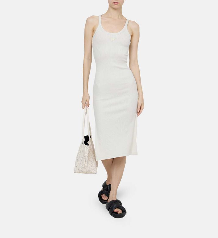 فستان أسترا ريب بيجو لامع