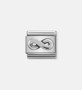 حلية إنفينيتي فضية كلاسيكية