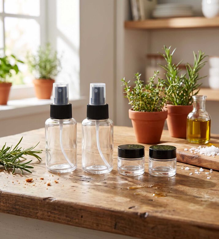 Iris Barcelona Glass Food Dressing 4-piece Set, Packshot View