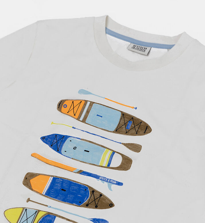 Boy Artwork Print Cotton T-shirt