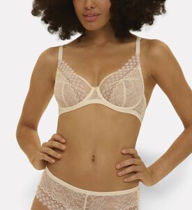Simone Perele Bra Scarf, Ivory, 95, F, Model View