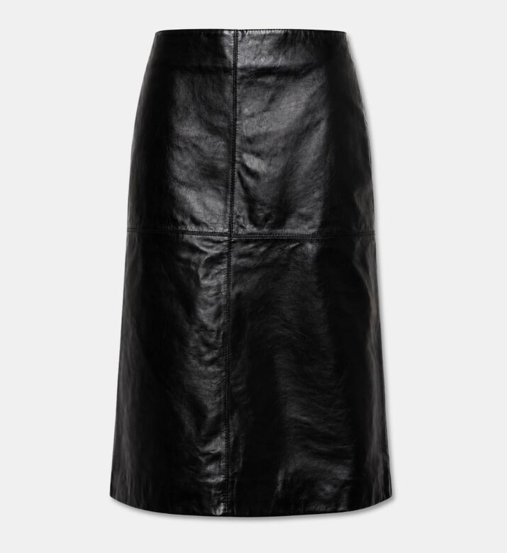 Soeur Gwen Leather A-line Skirt, Packshot View