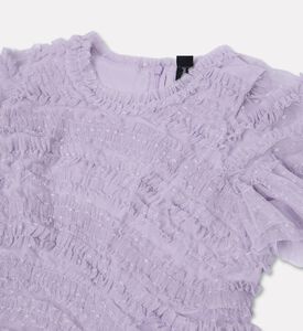 Needle And Thread Anais Sheer Embroidered Mini Dress, Packshot View