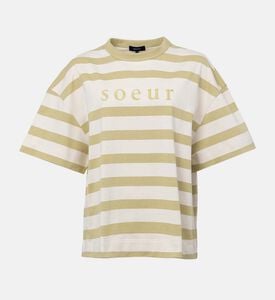 تيشيرت آدم بأكمام قصيرة بنمط مارينيير