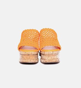 Woven Mesh Wedge Sandals