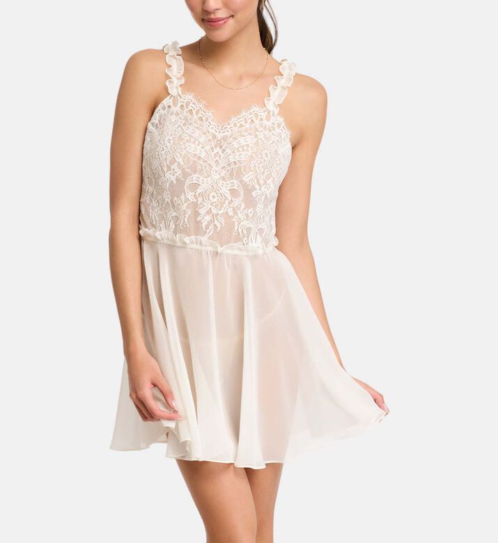 Giselle Bow-chantilly Lace Chemise