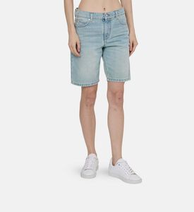 شورت سادي جينز متعدد الجيوب