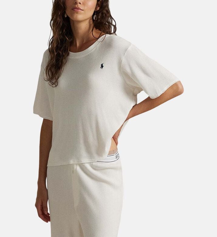 Polo by Ralph Lauren Waffle-knit Long-sleeve Pajama Set, Model View