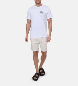 تيشيرت قصير الأكمام بياقة دائرية