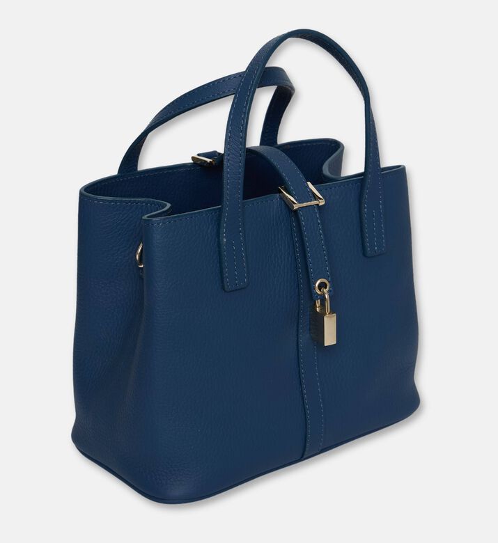 Maya.M Natalia Calf Leather Handbag, Navy, Packshot View