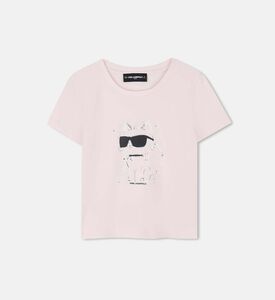 Choupette Metallic-effect Short-sleeve T-shirt
