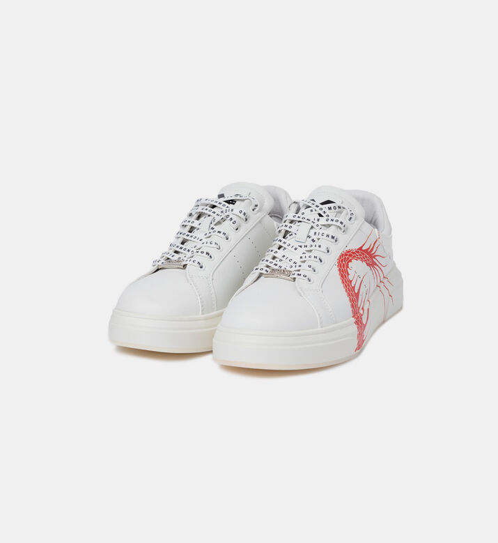 Dragon Printed Leather Sneakers Dragon Printed Leather Sneakers