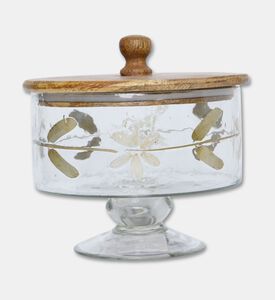 Home Deco and More Flower-print Top Lid Small Jar, Packshot View