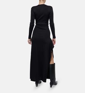 Christopher Esber Buckle-detail Long-sleeve Dress, Model View