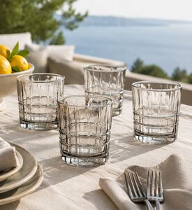 Salt and Pepper Bond Glass Lined Tumbler 4-piece Set 330 Ml, Packshot View