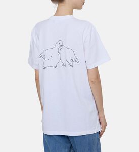 تيشيرت باينفيل مطرز بإبرة مزدوجة