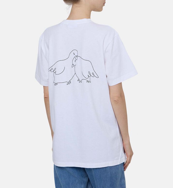 تيشيرت باينفيل مطرز بإبرة مزدوجة