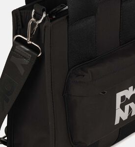 Front Print Zip Closure Crossbody Bag