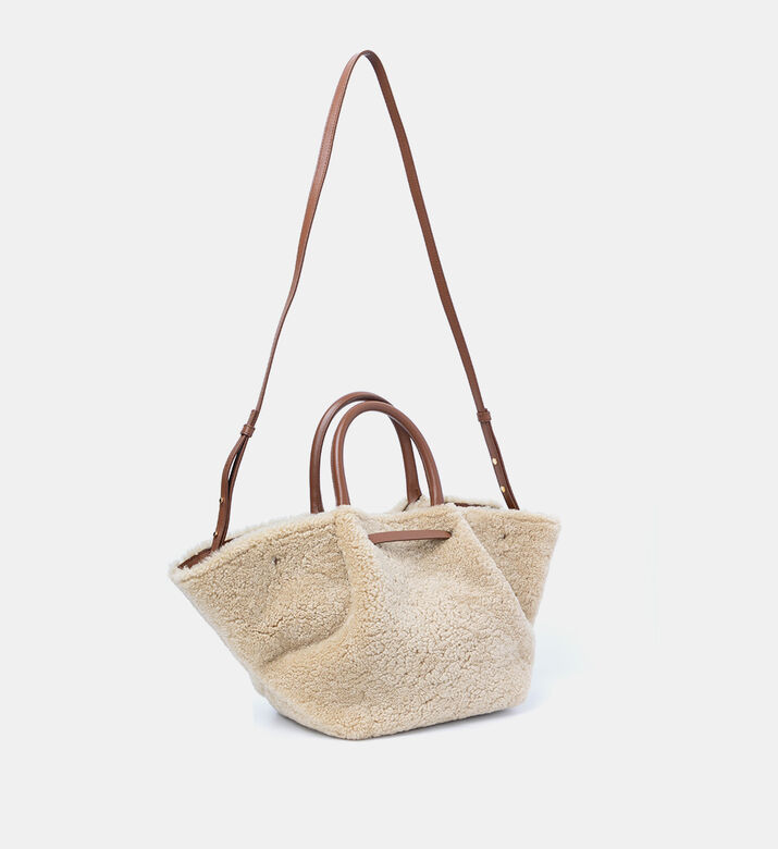 Shearling Triangular Bag