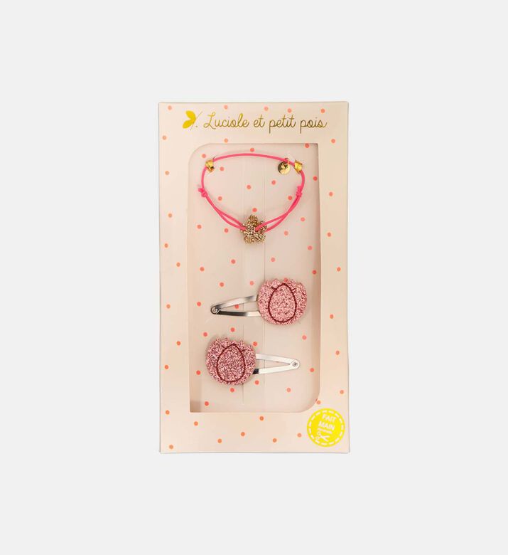 Tulip Hair Clip Bracelet Trio Gift Set