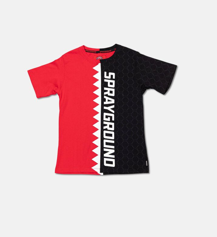 Sprayground Split Shark Tooth Pattern T-shirt, Packshot View