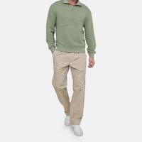 Embossed Logo High Collar Sweatshirt