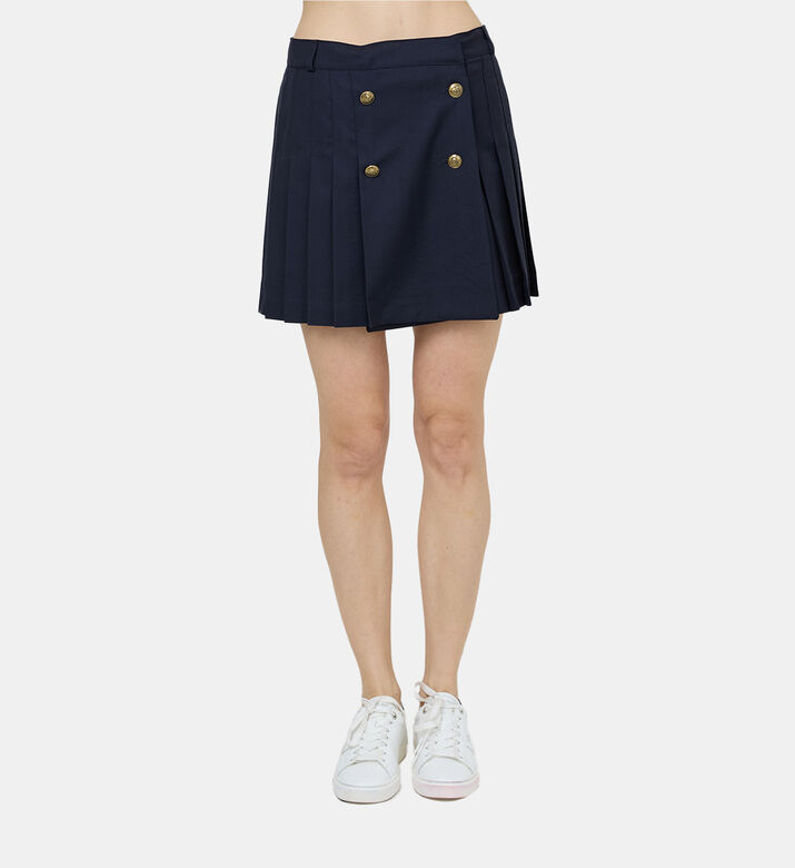 Pleated Mini Skirt