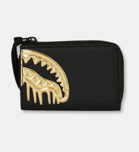 Sprayground Gold Drips Shark Mouth Wallet, Packshot View
