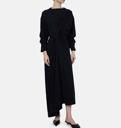 Knotted Jersey Dress