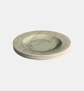 طقم صحون سلطة ضبابية 4 قطع بقطر 8.9 سم