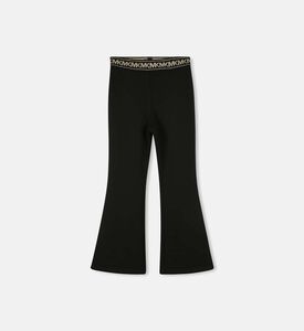 ليقنز بخصر جاكارد وساقين واسعتين