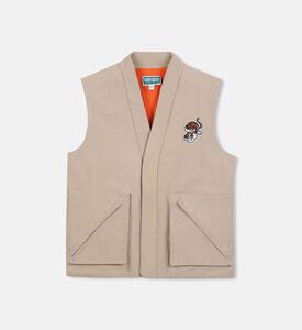 تيشيرت بدون أكمام بتطريز نمر