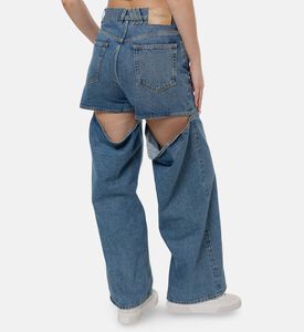 The Attico Side Cut-out Denim Pants, Model View
