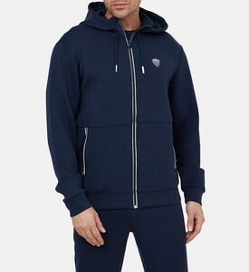 جاكيت بغطاء رأس وسحاب كامل