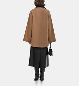 Flap Pockets Wide Sleeve Jacket