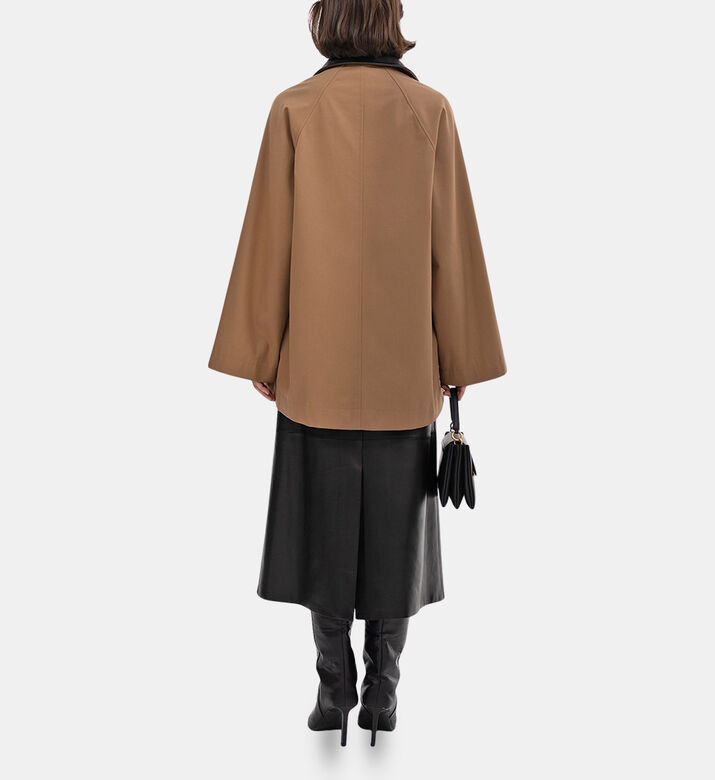 Flap Pockets Wide Sleeve Jacket