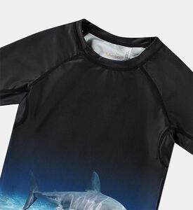 Neptune Faded Shark Crewneck T-shirt