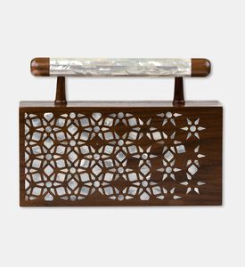 Darmisak Falak Clutch Green, Packshot View