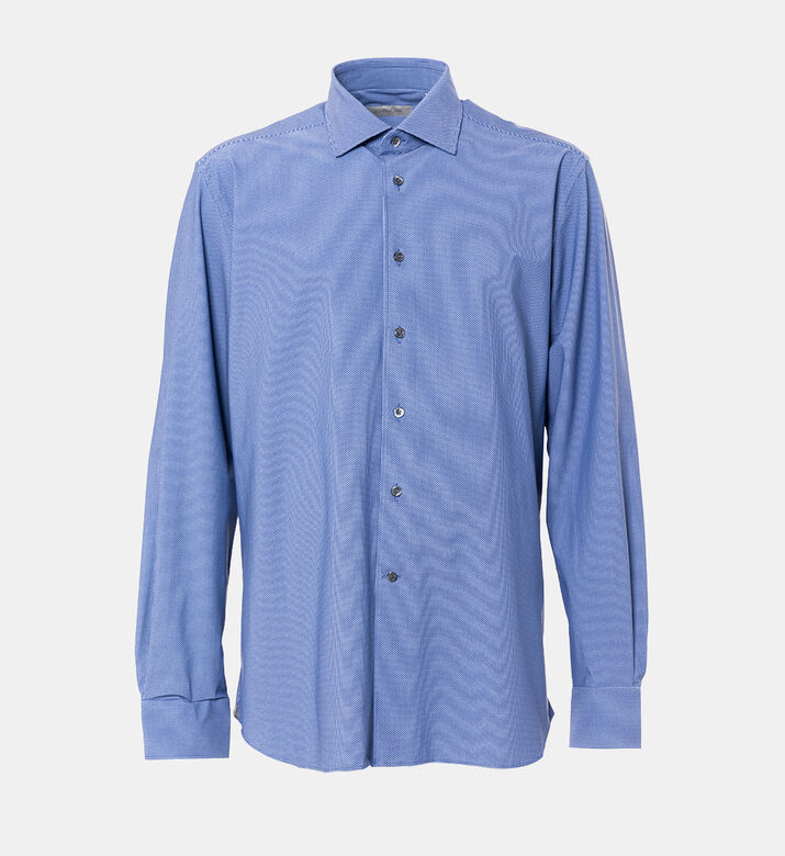 قميص بوبلين قطني مخطط