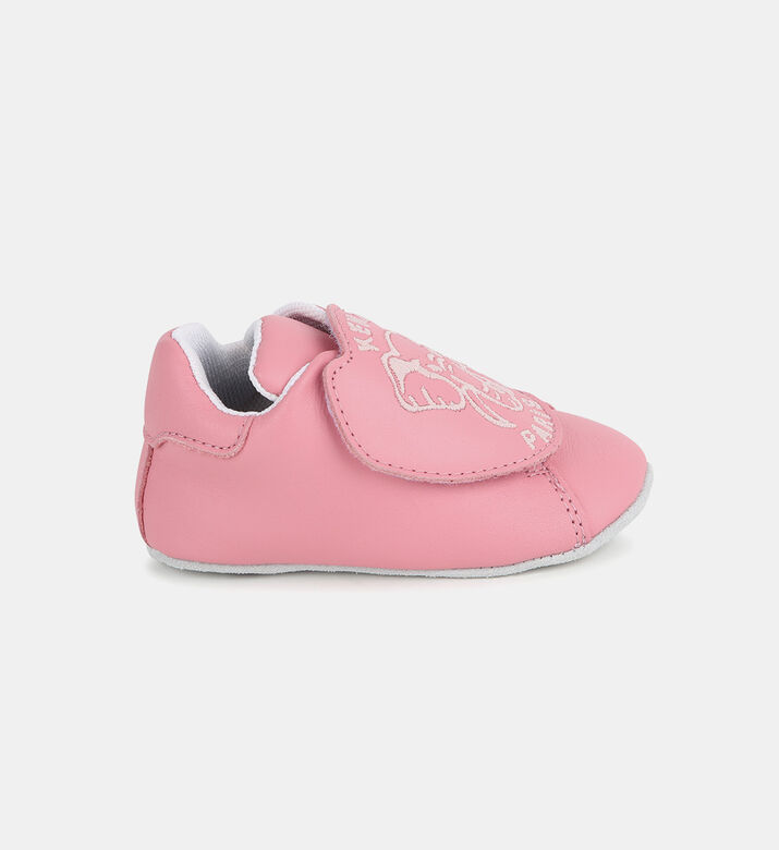 Embroidered Leather Slippers
