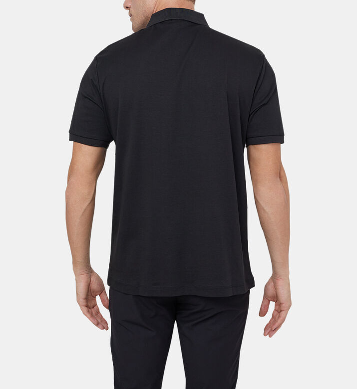 بولو قطن أساسي بطبعة شعار