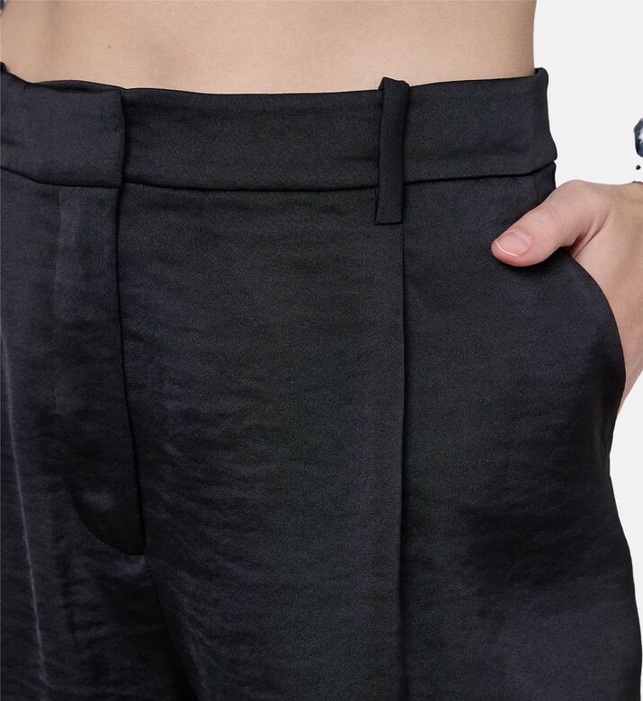 Saagneta Mid-waist Satin Pants