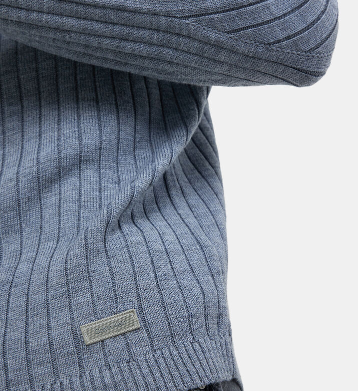 Stand-collar Wool Knitted Sweater