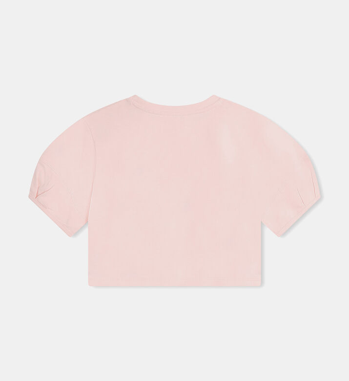 Flower Embroidered Badge T-shirt