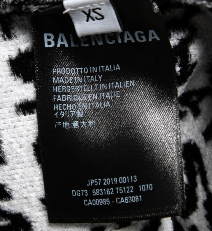 Balenciaga Balenciaga Wavy Logo Knitted Crewneck Top, Packshot View