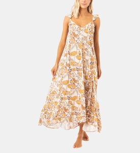 Antique Botanical Annie Midi Dress