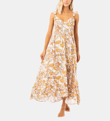 Antique Botanical Annie Midi Dress