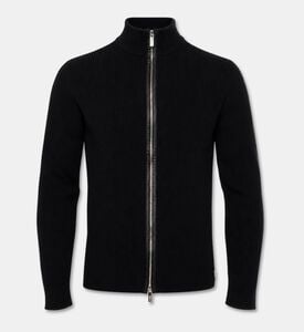 Karl Lagerfeld Zip-through High Neck Knit Jacket, Packshot View